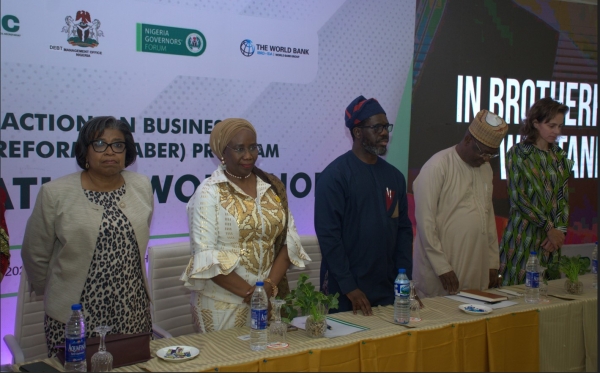 DG DMO at the States’ Action on Business Enabling Reforms Sensitization Workshop in Abuja on February 17, 2025.